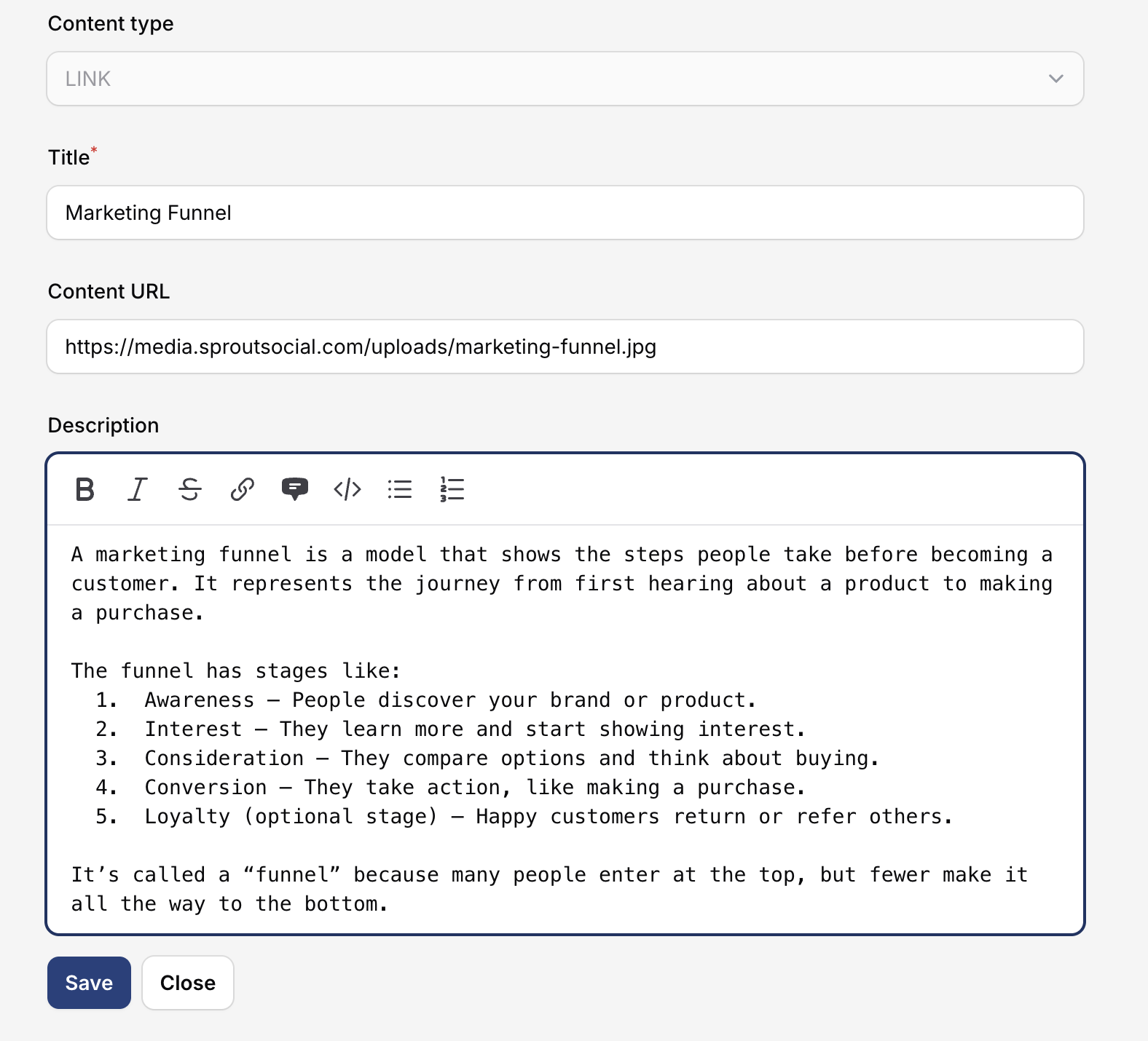 Link Activity