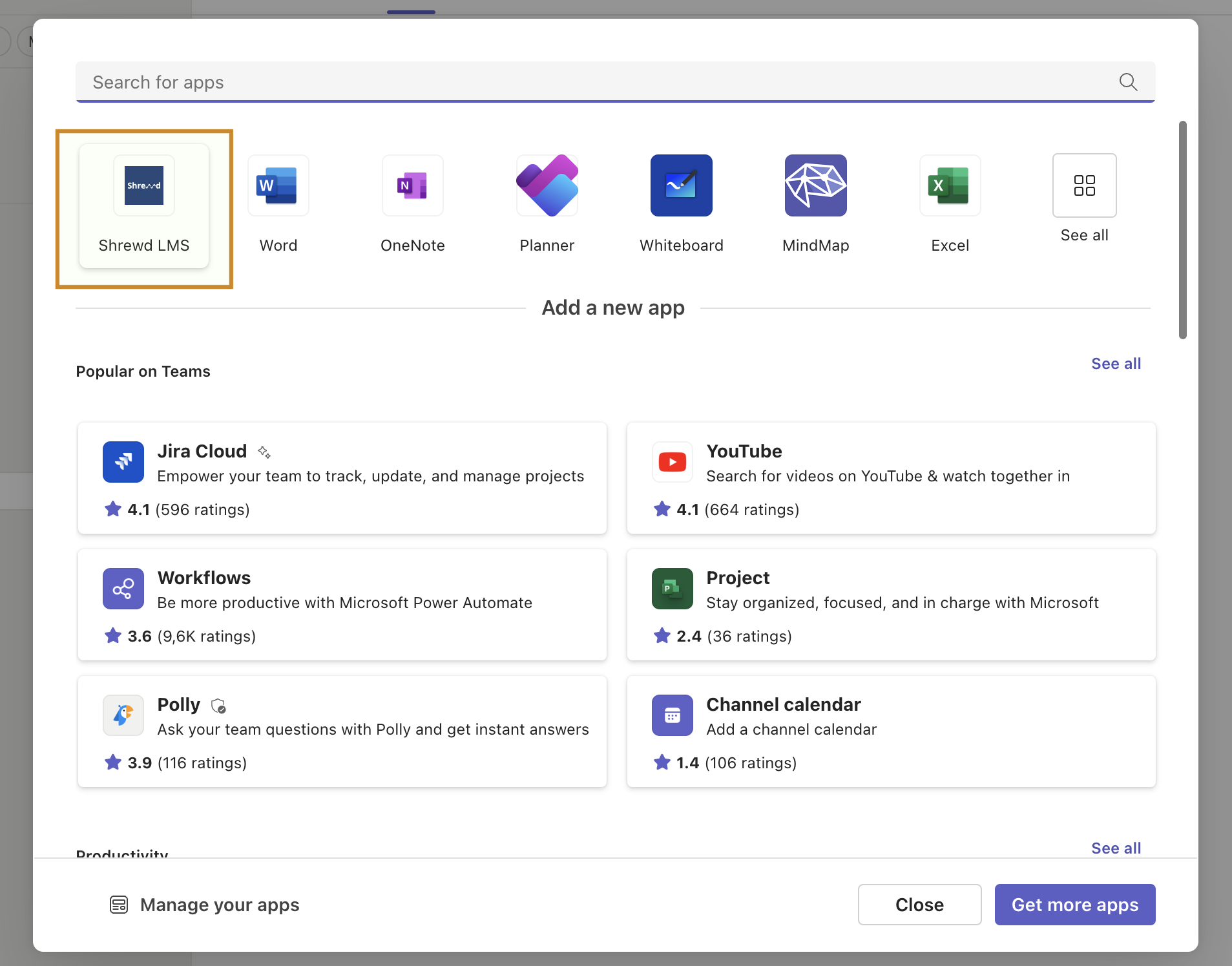 Select Shrewd LMS App