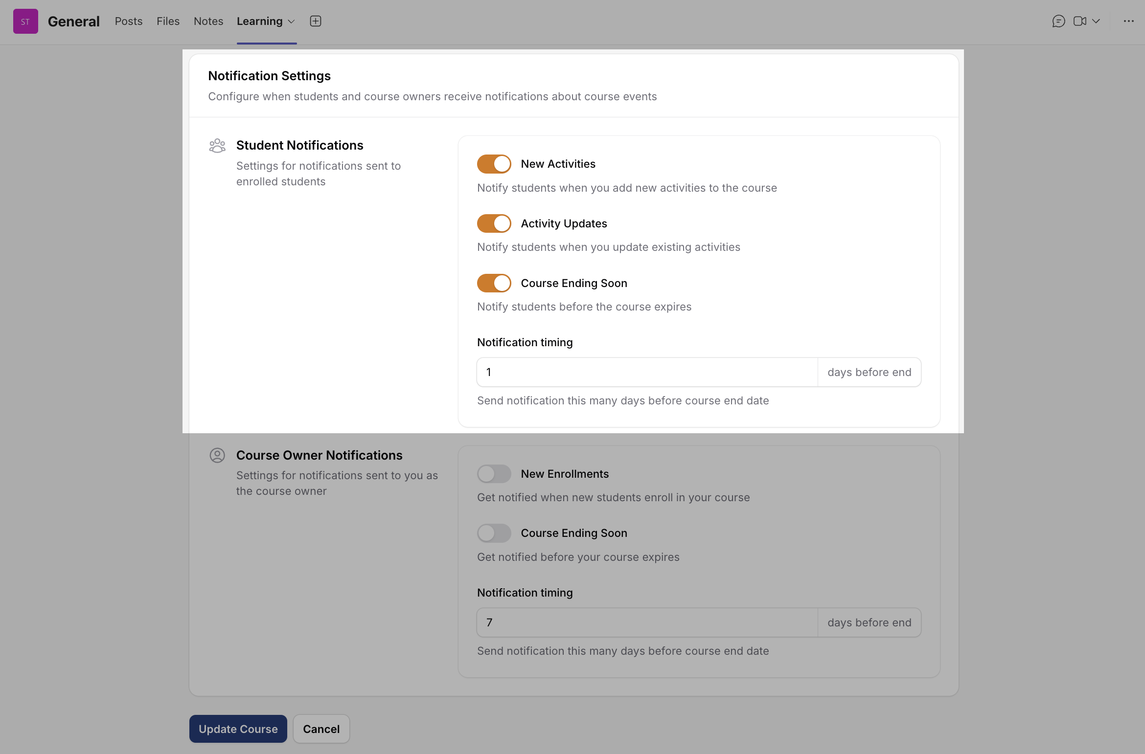 Student Notifications
